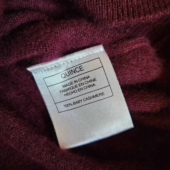 Quince 100% Luxe Baby Cashmere V-Neck Sweater - Picture 3 of 5